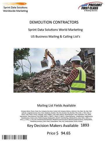 DEMOLITION CONTRACTORS