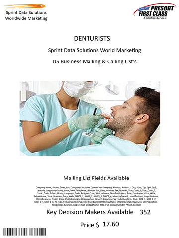 DENTURISTS