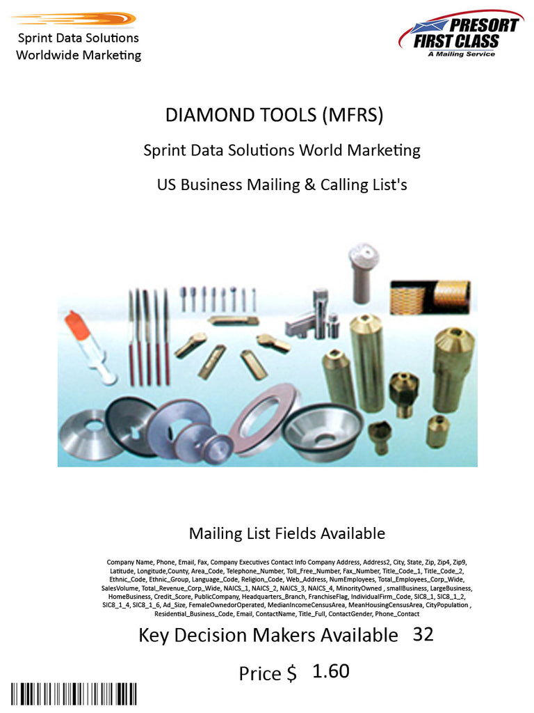 DIAMOND TOOLS (MFRS)