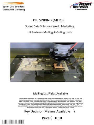 DIE SINKING (MFRS)