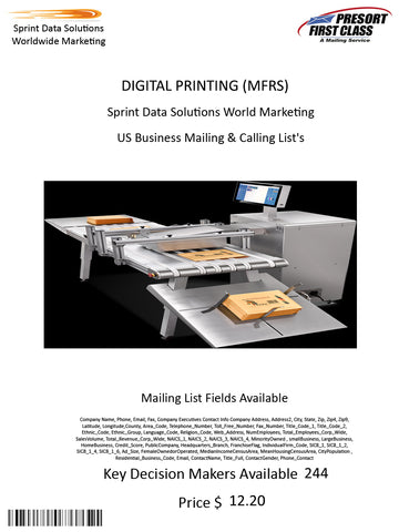 DIGITAL PRINTING (MFRS)