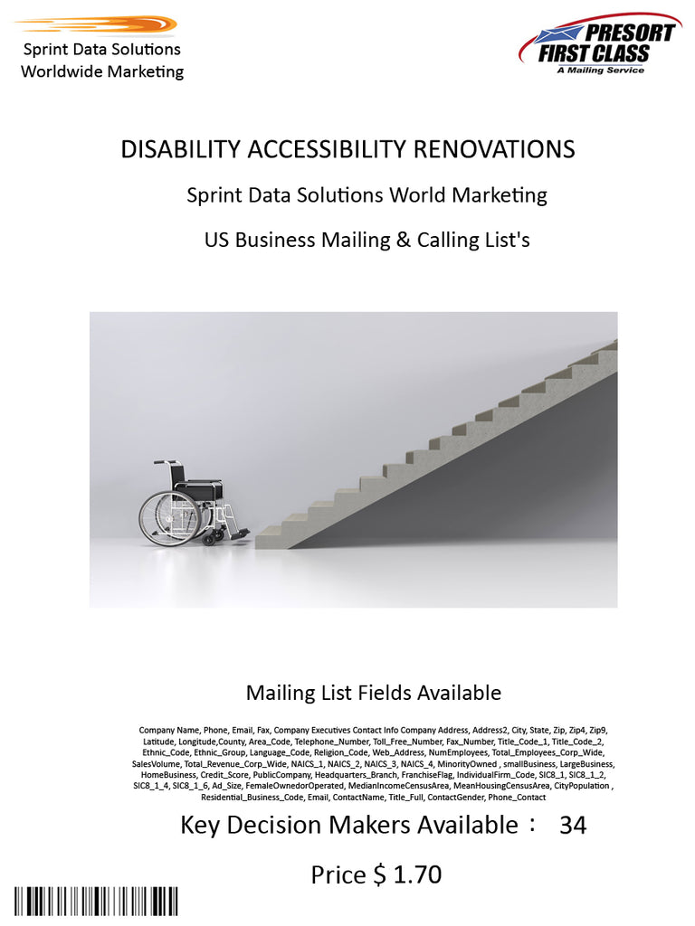 DISABILITY ACCESSIBILITY RENOVATIONS