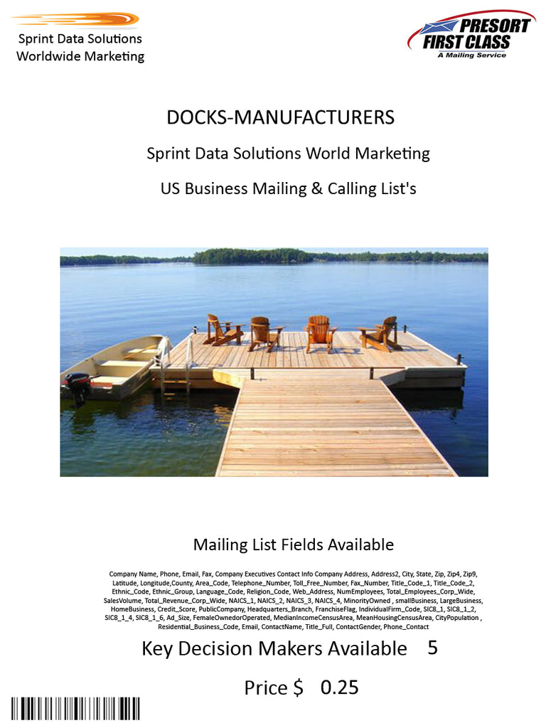 DOCKS-MANUFACTURERS