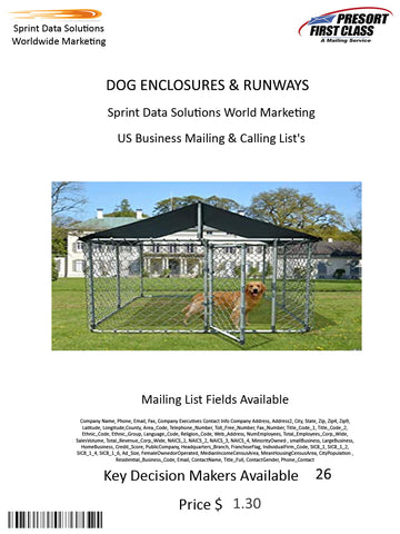 DOG ENCLOSURES & RUNWAYS