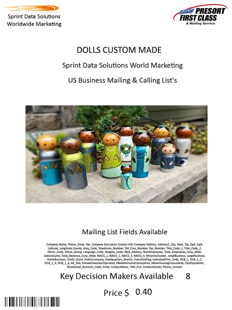 DOLLS CUSTOM MADE