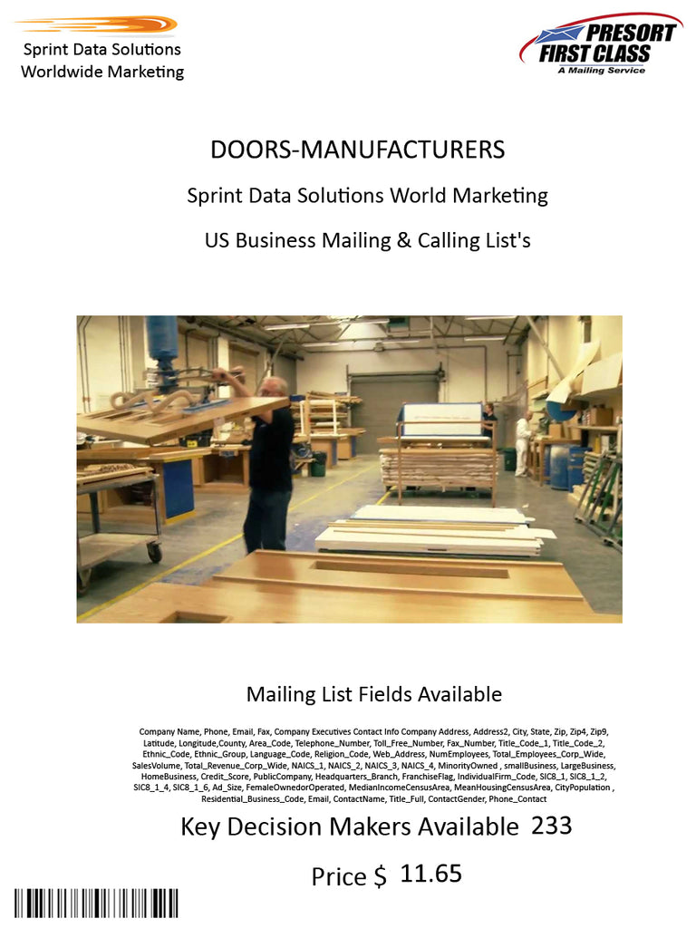 DOORS-MANUFACTURERS