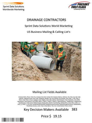 DRAINAGE CONTRACTORS