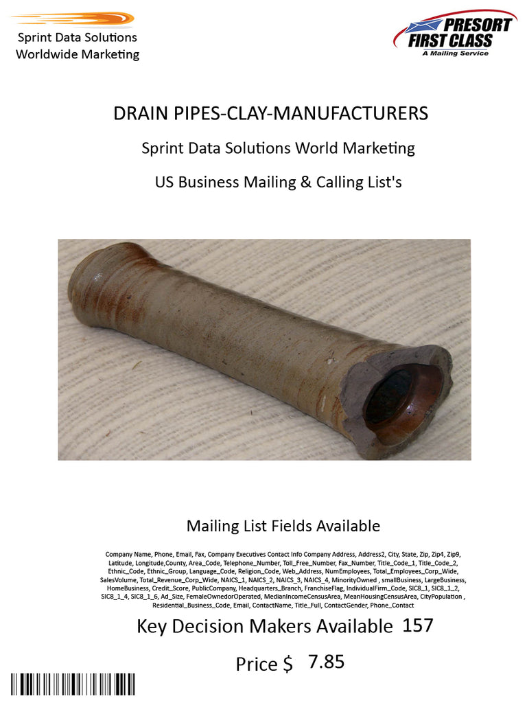 DRAIN PIPES-CLAY-MANUFACTURERS