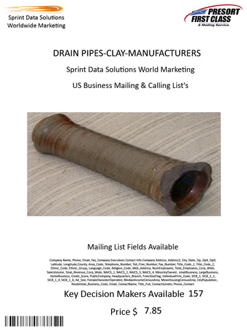 DRAIN PIPES-CLAY-MANUFACTURERS