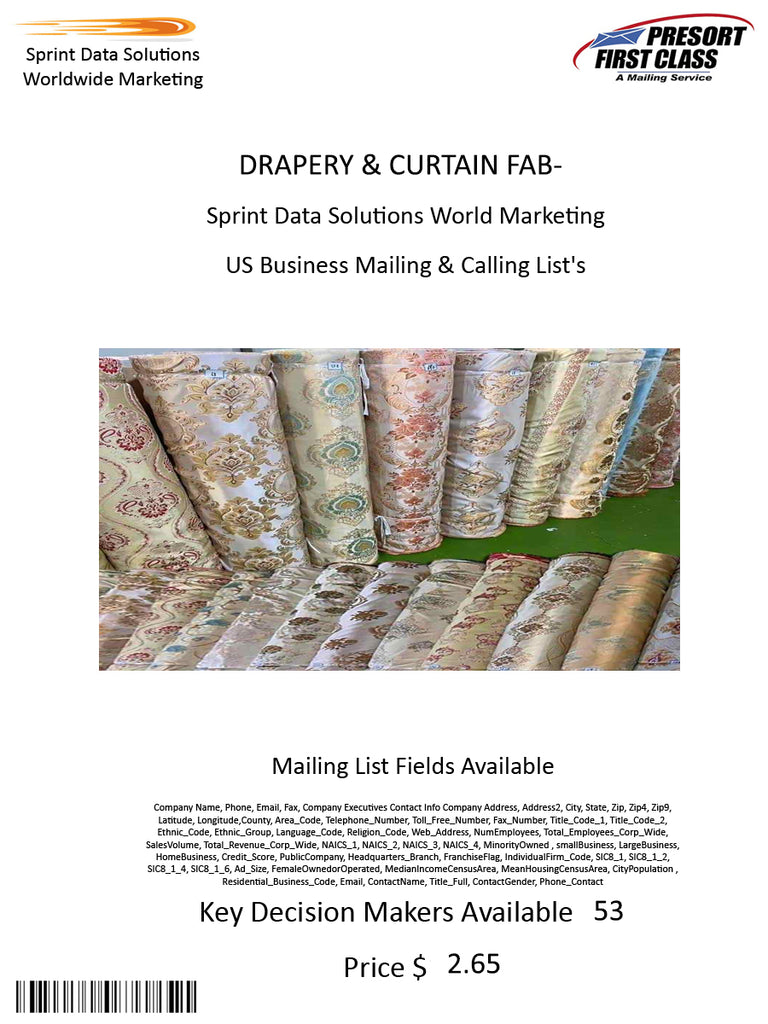 DRAPERY & CURTAIN FABRICS-WHOLESALE