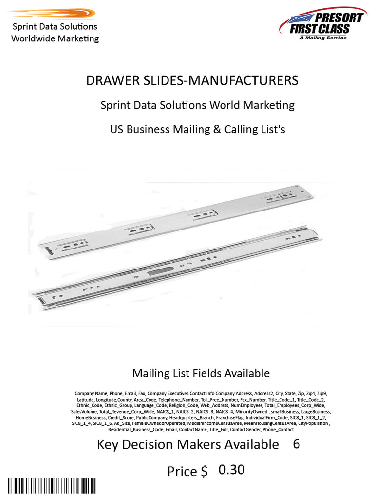 DRAWER SLIDES-MANUFACTURERS