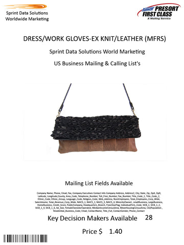 DRESS/WORK GLOVES-EX KNIT/LEATHER (MFRS)