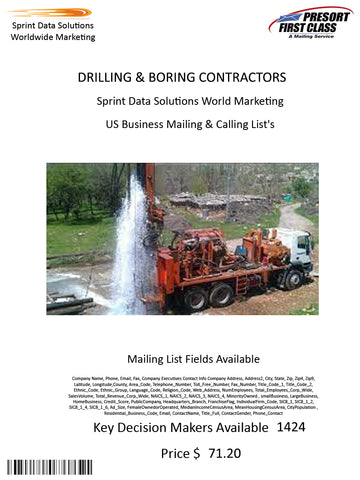 DRILLING & BORING CONTRACTORS