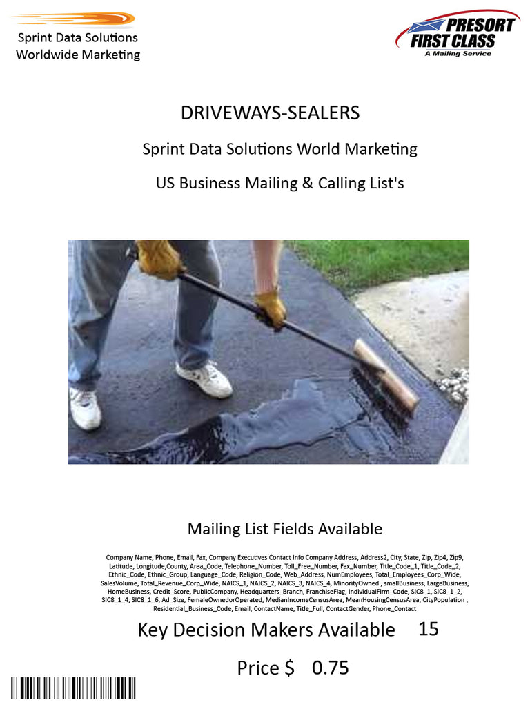 DRIVEWAYS-SEALERS