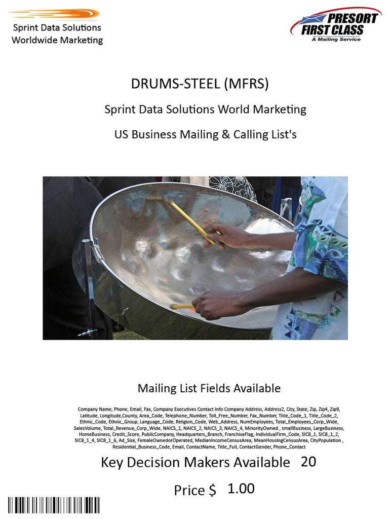 DRUMS-STEEL (MFRS)