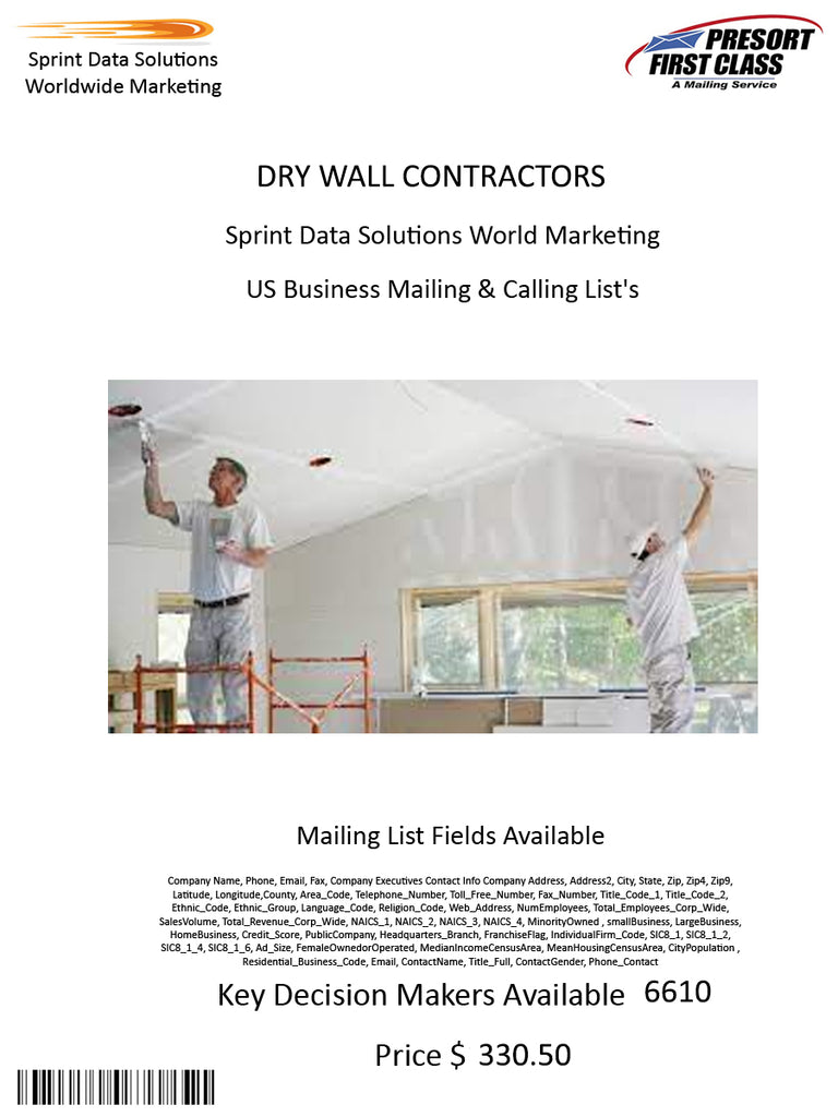 DRY WALL CONTRACTORS