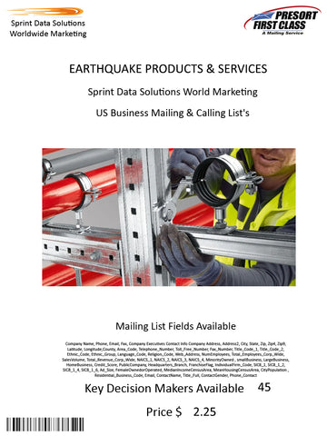 EARTHQUAKE PRODUCTS & SERVICES