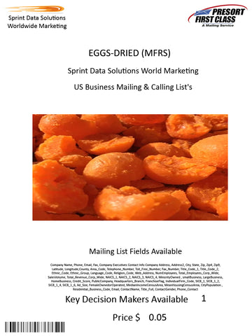 EGGS-DRIED (MFRS)