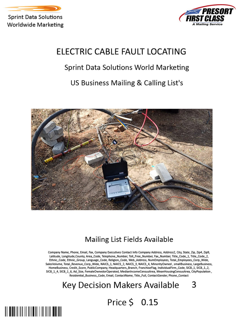 ELECTRIC CABLE FAULT LOCATING