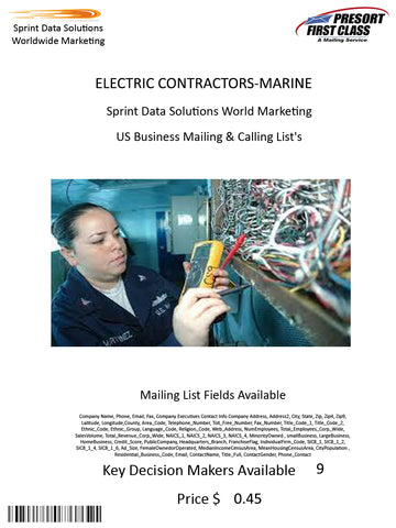 ELECTRIC CONTRACTORS-MARINE