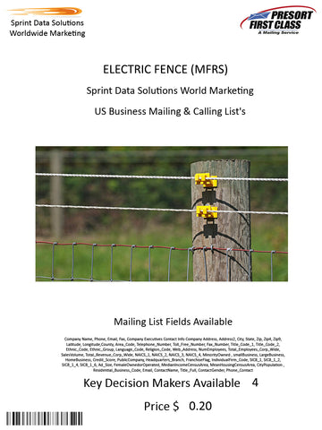 ELECTRIC FENCE (MFRS)