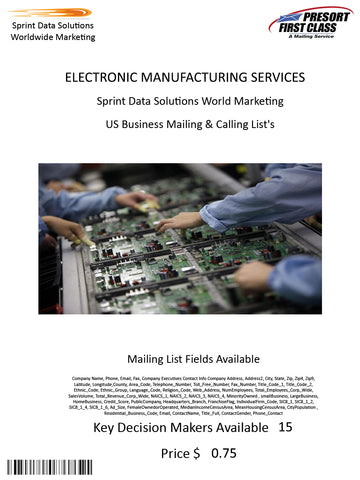 ELECTRONIC MANUFACTURING SERVICES