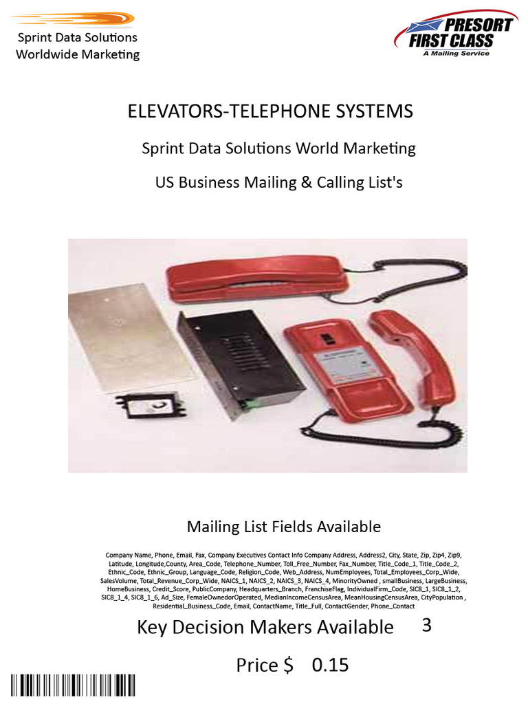 ELEVATORS-TELEPHONE SYSTEMS