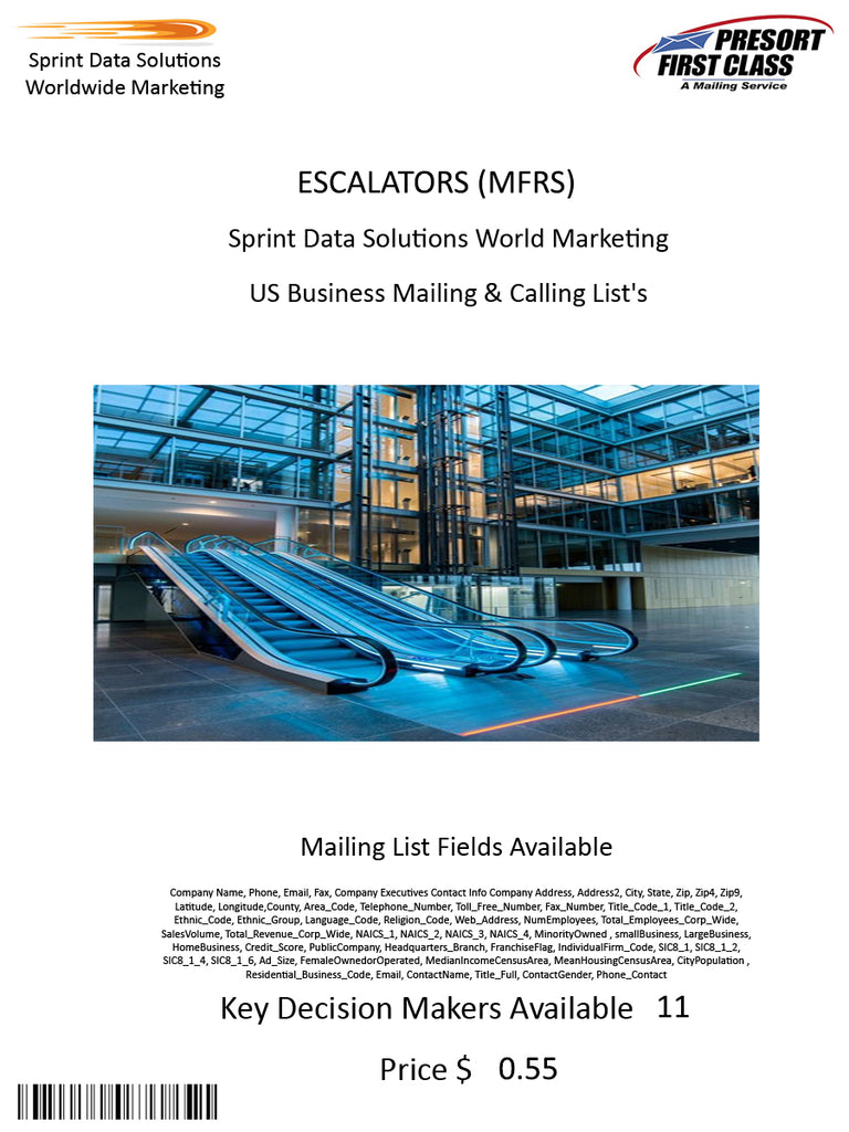 ESCALATORS (MFRS)