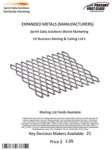 EXPANDED METALS (MANUFACTURERS)