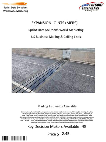 EXPANSION JOINTS (MFRS)