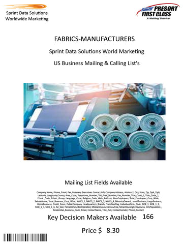 FABRICS-MANUFACTURERS