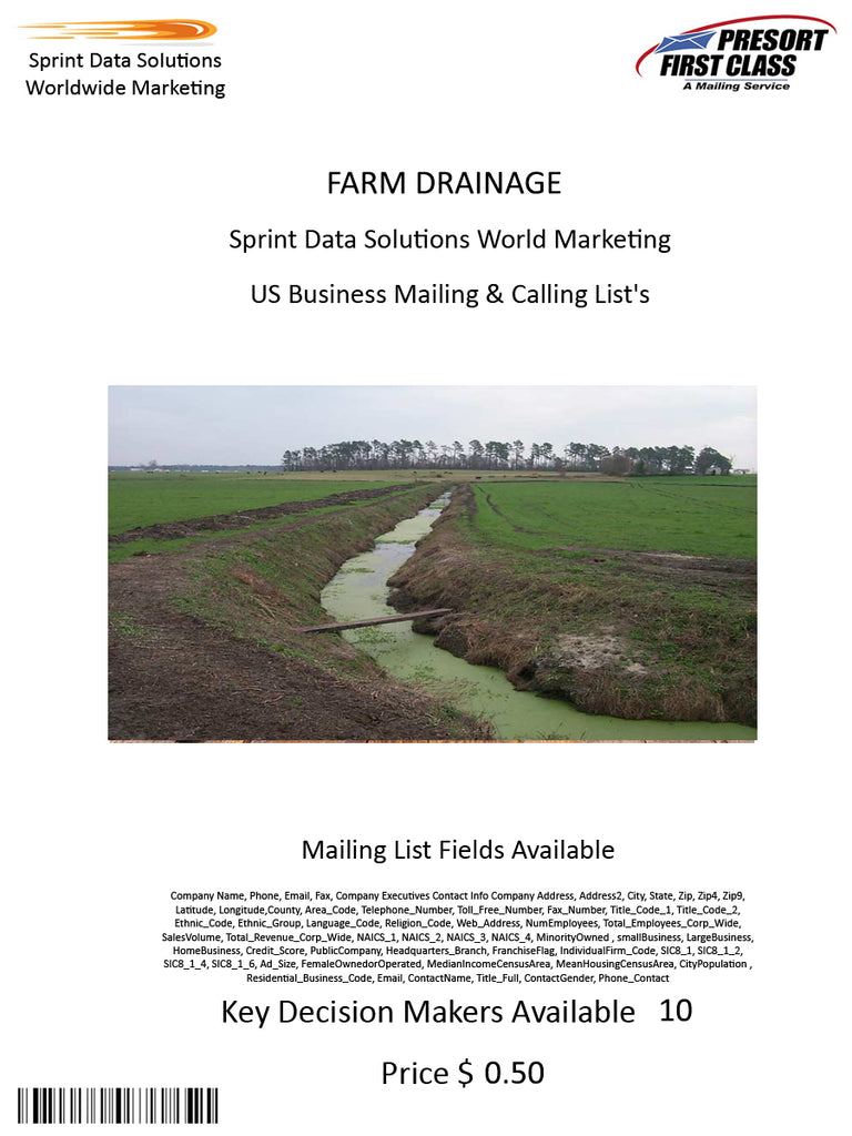 FARM DRAINAGE