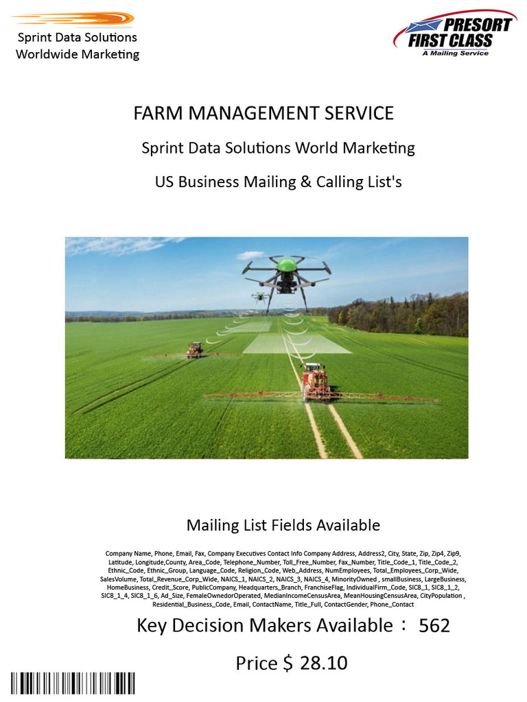 FARM MANAGEMENT SERVICE