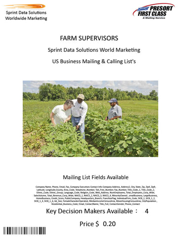 FARM SUPERVISORS