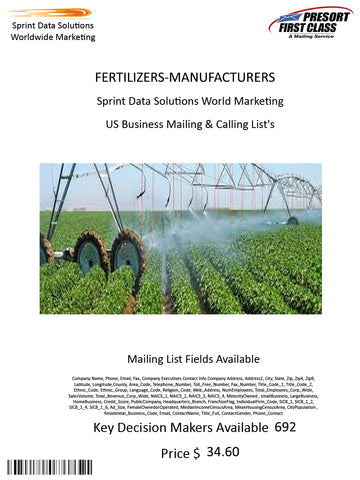 FERTILIZERS-MANUFACTURERS