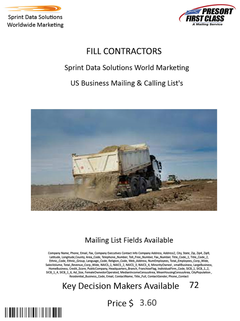 FILL CONTRACTORS