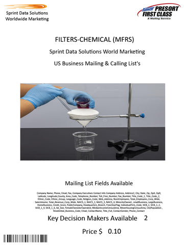FILTERS-CHEMICAL (MFRS)