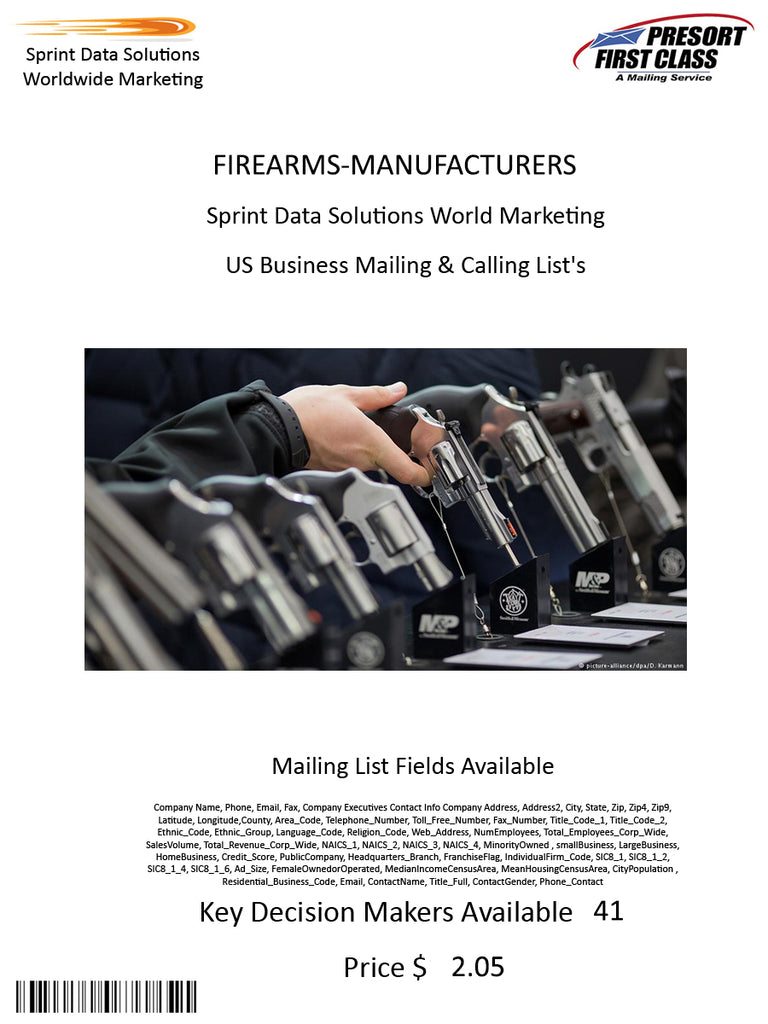 FIREARMS-MANUFACTURERS