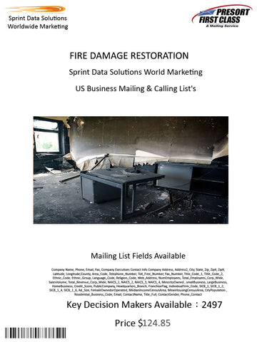 FIRE DAMAGE RESTORATION