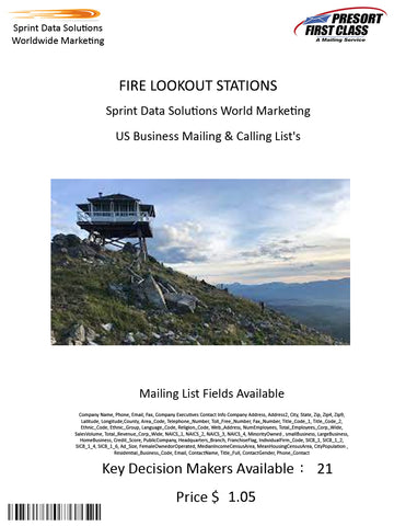 FIRE LOOKOUT STATIONS