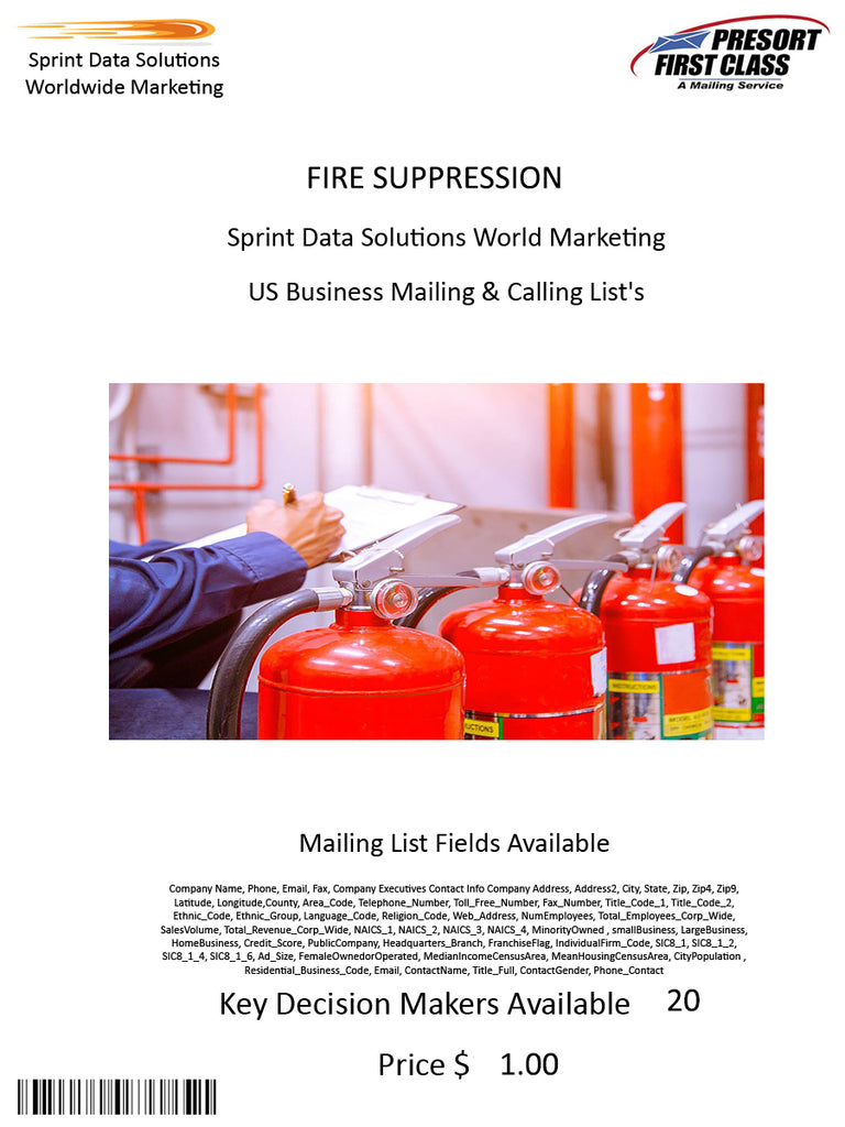 FIRE SUPPRESSION