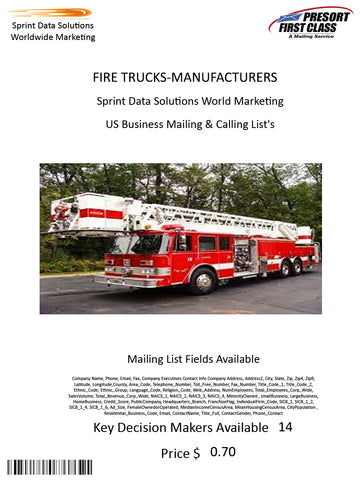 FIRE TRUCKS-MANUFACTURERS