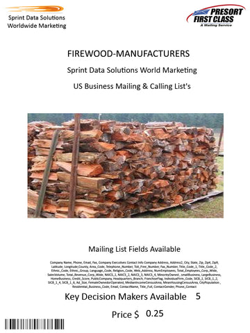 FIREWOOD-MANUFACTURERS