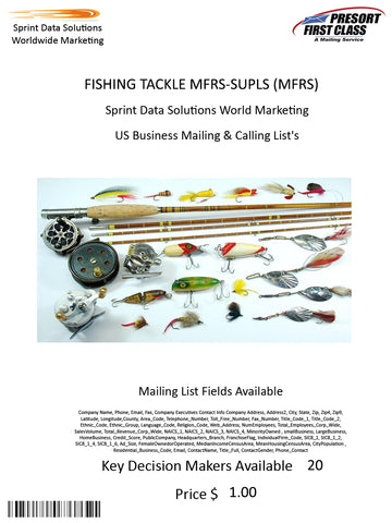 FISHING TACKLE MFRS-SUPLS (MFRS)