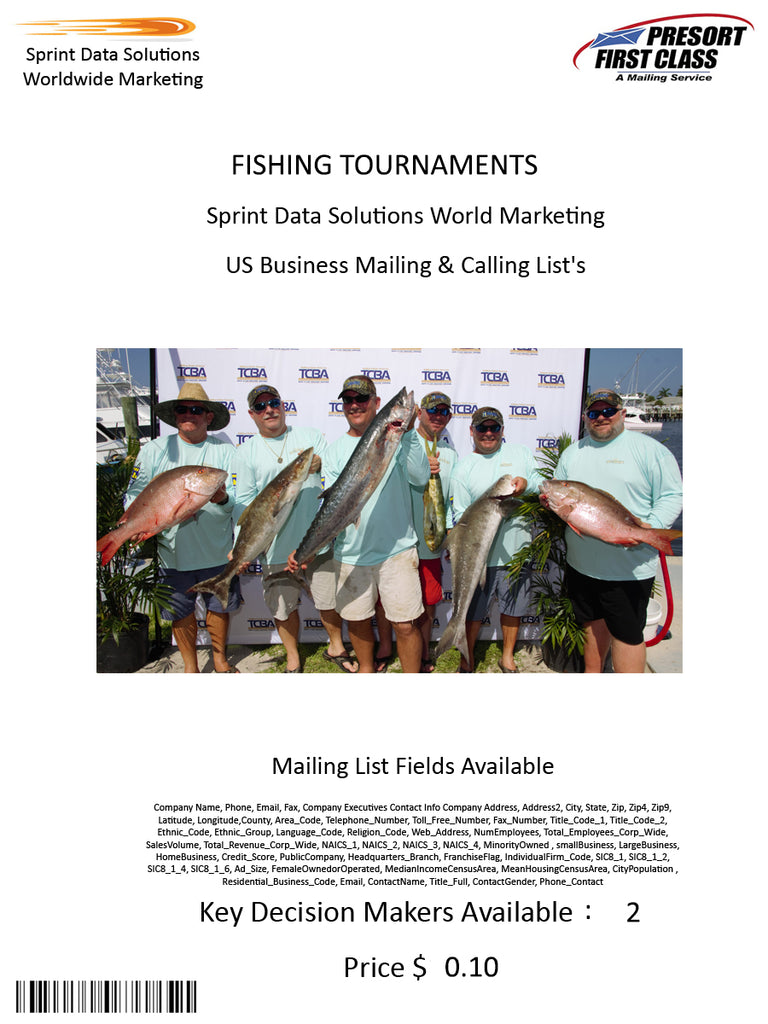 FISHING TOURNAMENTS