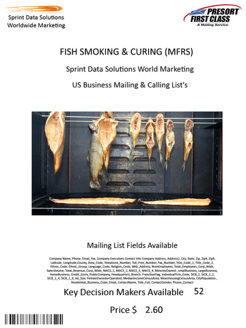 FISH SMOKING & CURING (MFRS)