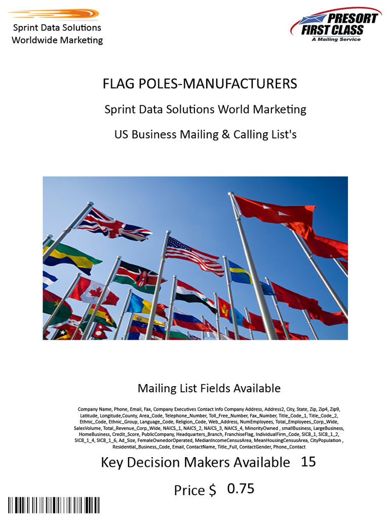 FLAG POLES-MANUFACTURERS