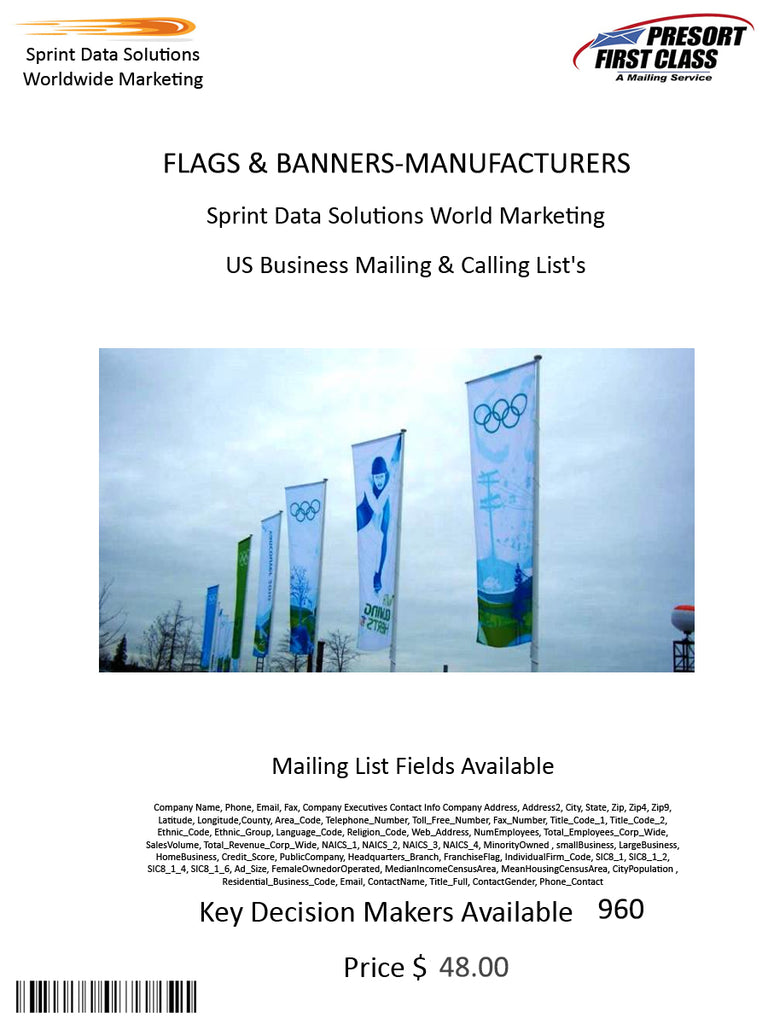 FLAGS & BANNERS-MANUFACTURERS