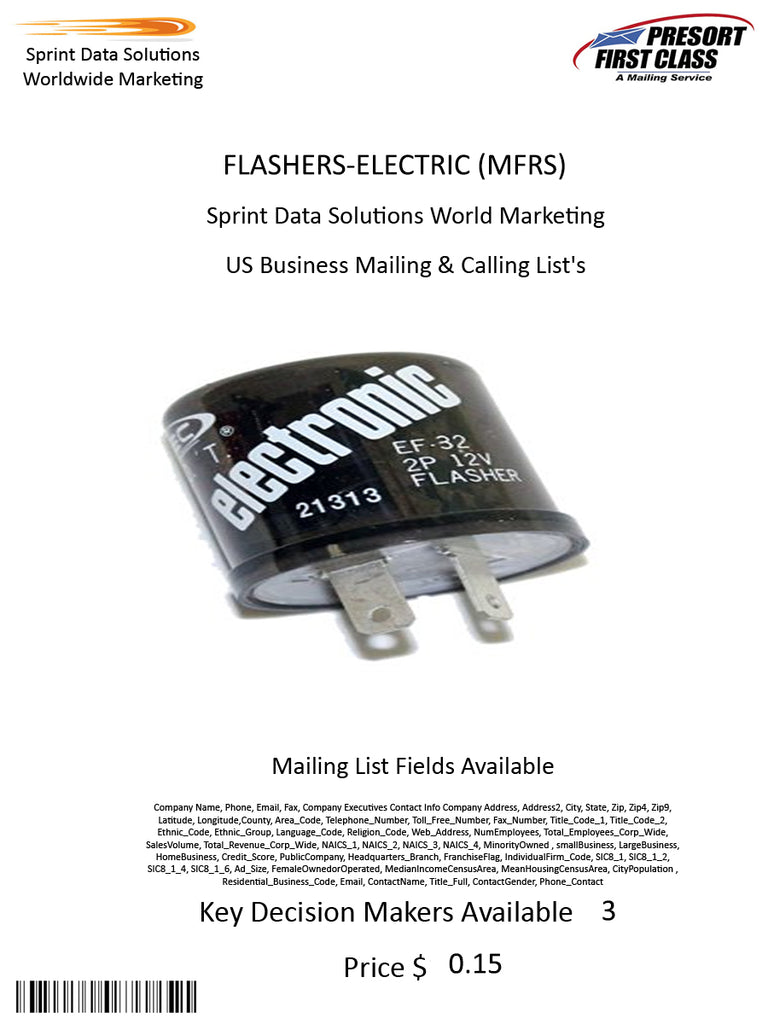 FLASHERS-ELECTRIC (MFRS)