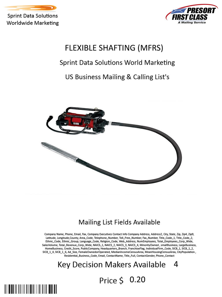 FLEXIBLE SHAFTING (MFRS)